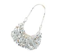 Zxfdsfdbnm Unique Shimmering Shoulder Bag Underarm Bag with Comfortable Chain Strap Evening Bags for Carrying Essential Sparkling Purse