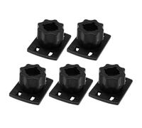 Zxfdsfdbnm Universally 17mm Round to 4-Buckle Car Phone Mount Adapter, L | ABS Easy Installation with Charging for Car Phone Holder, Vehicle Phone Mounts and Tablet Holders