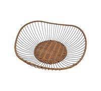 Zxfdsfdbnm Woven Iron Container for Efficient Fruit Drainage and Home Display Iron Fruit Basket