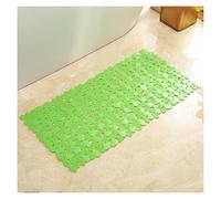 ZXFfhDHJH shower mats, Oval Pebble PVC,With Suction Cups Drain Holes,Machine Washable,Foot Massage(Green)