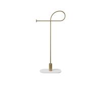 ZXFIYTBH Coat Racks Minimalist Does Not Take Up An Area of Hanging Clothes Rack Living Room Bedroom Corner Coat Rack Art Flooring Clothes Rack Marble Base Clothes Rack Coat Rack Stand(Gold)