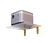 ZXFIYTBH Projector Stand Mounts Projector Bracket Wall Hanging Household Bedside Shelf Projector Shelf Tray Placing Table Wall Bracket Fixing Bracket Wall Hanger Stand Projector Bracket(Gold)