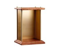ZXFIYTBH Statue Stand/Buddha Shelf Desktop Wood Wealth Offering Display Stand, Indoor Home Buddha Shrine Pedestal Fengshui Statue Display Cabinet