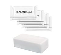 ZXFUTURE Pack of 4 White Seal Putty Waterproof Duct Seal Repair Sealing Clay, Quick Mending Mud for Drain Connection, Wall Hole, Air Conditioning Hole