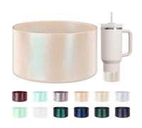 ZXFYE Glossy Gradient Silicone Boot, Compatible with Stanley H2.0 20-40oz & IceFlow 20-30oz, Chameleon Metallic Shimmer Cup Sleeve Protector for Hydroflask and Other Bottle Bottom with 2.8-3in