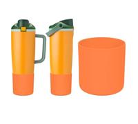 ZXFYE Higher Boot Compatible with Owala 30oz 40oz FreeSip Sway Water Bottle & Tumbler, Anti Scratch & Anti Slip Large Silicone Protective Bottom Sleeve Cover for Owalaa Sway