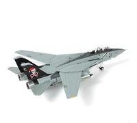 ZXGGASG 1/100 F-14B Santa Cats VF-103 Jolly Rogers Tomcat Christsmas Painting Pre-Built Jet Aircraft Fighter Metal Diecast Plane Model with Display Stand Collection Gift for Adult