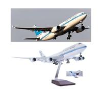 ZXGGASG 1/150 Large Scale Kuwait B747 Model Aircraft plane Landing Gear Diecast Resin with Lights Rolling Wheels Replica Airplane Desktop Display for Aviation Enthusiasts(No Light)(Upgraded)