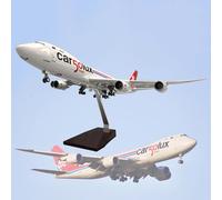 ZXGGASG 1:160 Scale Airplane Luxembourg B747-8F Aircraft Model Jet Plane Collectibles Resin with wheels Diecast for Collection