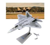 ZXGGASG 1:72 US Air Force F-22 Raptor Stealth Fighter Pre-build Die-Cast with Display Stand Aircraft Model High-Detail Collectible for Collectors, Home Decor, and Aviation Gifts