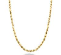 ZXGGASG 18K Gold Over Sterling Silver Italian 2mm Solid Diamond-Cut Braided Rope Chain Necklace Anklet Bracelet for Men Women 925 Italy 6.5, 7, 7.5, 8, 9, 16, 18, 20, 22, 24, 26, 30 Inch