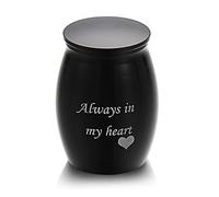 ZXGGASG 1Pc Memorial Urn Aluminum Threaded Lid Pet Cremation Urns Beloved Pet Keepsake Funeral Urn Animal Urn(1,L)