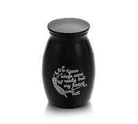 ZXGGASG 1Pc Memorial Urn Aluminum Threaded Lid Pet Cremation Urns Beloved Pet Keepsake Funeral Urn Animal Urn(1,S)