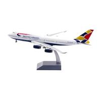 ZXGGASG 200 Scale for British Airways B747-400 G-BNLH Diecasts Collectible Aircraft Model Metal Miniatures Planetoy Set