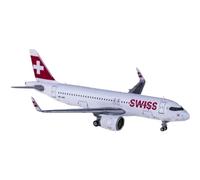 ZXGGASG 400 Scale for EW432N002 Swiss Airlines A320neo HB-JDB Diecast Miniatures Aircraft Model Metal plane Planetoy Set