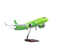 ZXGGASG 47CM 80 Scale Model Aircraft A320NEO A320 NEO For Siberia S7 Aviation Toy and Wheels Landing Gear Diecast Playkits(No lights)