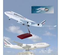 ZXGGASG Airplane Concorde Air France/British Aircraft Model Jet Plane Collectibles Resin with wheels Diecast for Collection(1/150 French B747)