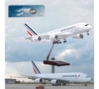 ZXGGASG Airplane Concorde Air France/British Aircraft Model Jet Plane Collectibles Resin with wheels Diecast for Collection(1/160 French A380)