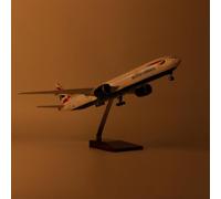 ZXGGASG Airplane Concorde Air France/British Aircraft Model Jet Plane Collectibles Resin with wheels Diecast for Collection(1/157 British B777)