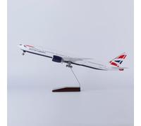 ZXGGASG Airplane Concorde Air France/British Aircraft Model Jet Plane Collectibles Resin with wheels Diecast for Collection(1/157 British B777)