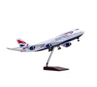 ZXGGASG Airplane Concorde Air France/British Aircraft Model Jet Plane Collectibles Resin with wheels Diecast for Collection(1/150 British B747)