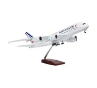 ZXGGASG Airplane Toy 1/160 Scale 47CM For France A380 With Cabin Lights Replica Resin ircraft Desktop Adults Collection For Aviation Enthusiast Gift