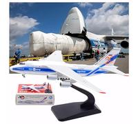 ZXGGASG Antonov Maximus Air 1/400 Volga-Dnepr Airlines AN-124 Metal Cargo Aircraft Model Airplane Can Open Warehouse Diecast Resin For Collection Or Gift Static