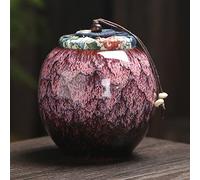 ZXGGASG Ceramics Ashes Urn Holder Pet Memorial Funeral Ashes Jar Urn For Human Cremation Keepsake Pal Casket Animal Urn(1)