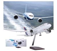 ZXGGASG Chile 787 Simulation Civil Aircraft Model B787-8 LATAM Aviation With Wheels Assembled ABS+Resin Material Gift Ornament(Blue)
