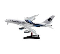 ZXGGASG Collectible Plane 200 For Malaysia Airlines A380 Diecast Aircraft Jet Model 9M-MNB With Stand Planetoy Set