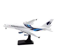 ZXGGASG Collectible Plane 400 For Malaysia Airlines A380 Diecast Aircraft Jet Model 9M-MNE With Stand Planetoy Set