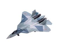 ZXGGASG Die-cast Metal Aircraft 1:72 Aircraft Model For Russian SU57 Stealth Fighter Crack Painted Version For Collection And Display