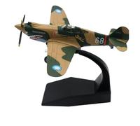 ZXGGASG Die-cast Metal Aircraft 1: 72 Scale For P-40 Flying Tigers No. 68 Fighter Jet Static Display Models Great For Display For Collection And Display