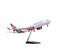 ZXGGASG Die-cast Metal Aircraft 1:85 Scale 47CM Die-Cast Resin B737 Kenya Series Aircraft Model With Lights And Wheels For Collection And Display(No light)