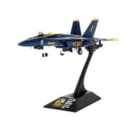 ZXGGASG Die-cast Metal Aircraft Diecast 1:144 Scale For Navy F/A-18E Fighter Blue Angels Aircraft Simulation Model Souvenir For Collection And Display
