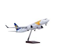 ZXGGASG Die-cast Metal Aircraft Diecast Resin 47CM For B737-800 Mongolian Airline Airplane Model Building Kits With Light And Wheel For Collection And Display