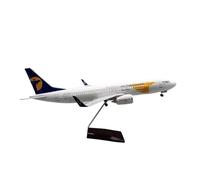 ZXGGASG Die-cast Metal Aircraft Diecast Resin 47CM For B737-800 Mongolian Airline Airplane Model Building Kits With Light And Wheel For Collection And Display(No light)