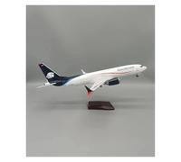 ZXGGASG Die-cast Metal Aircraft Plane Model 1/142 Scale 47cm For Mexican B737MAX Diecast Resin Toy Collection Display For Collection And Display(With light)