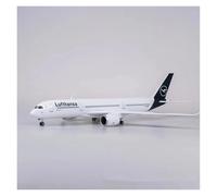 ZXGGASG Die-cast Metal Aircraft Scale Model Airplane 1/142 47cm Fit For A350 Lufthansa Model With Lights And Wheels Resin Collection For Collection And Display(With light)