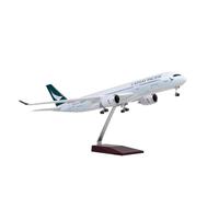 ZXGGASG Diecast Plane Cathay Pacific A350 1/142 Scale Die Cast Metal 47cm Aviation Aircraft Model Display Single Plane(Nolight)