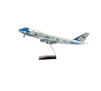 ZXGGASG Diecast Toys 1/150 Scale Airplane B747 Air Force One Model Static Display Models Home Decor Aircraft For Collection And Display(With light)