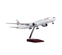 ZXGGASG Display Airplane 47CM 1/157 For China Eastern Airlines B777 Dreamliner Aircraft Air Model With Wheel Diecast Resin Plane for Gift (Color : No light)