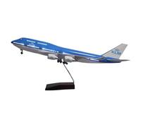 ZXGGASG For 47CM Pulley With Voice-activated Light KLM 747 Simulation Aircraft Model Collection Ornaments exquisite