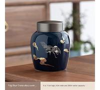 ZXGGASG Funeral Cremation Urns For A Small Of Pet Ashes And Memorial Hand Painted Ceramics Sealed Jar Burial Urns At Home Animal Urn(4)