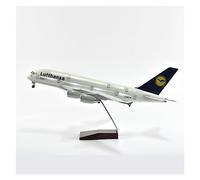 ZXGGASG Irplane Model Plane Toy Plane Model 47cm Airplane ircraft Lufthansa A380 1/160 Scale Diecast Resin Light And Wheel Plane(B,With light)