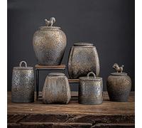 ZXGGASG Keepsake Urn Container For Ashes Pet Memorial Cremation Urns Ceramic Urn Funeral Urns For Human Ashes Dog Urn Animal Urn(5)