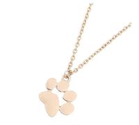 ZXGGASG Necklace Jewelry Locket Of The Lid Paws Dog Collars for Small Dogs Neck Pendant Fashion Choker Golden