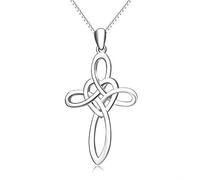 ZXGGASG Necklace Religious Love Heart Fashion Cross Pendants Necklaces Sweet Jewelry For Women