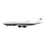 ZXGGASG planes For Scale Adult US Air Force One 747-8 Die-cast Metal Aircraft Model Collectible toy airplane kit(Red)