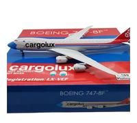 ZXGGASG Replica Aircraft Models 1:400 19CM Scale Miniature Aircraft Model For Luxair Cargo B747-8F LX-VCF Highly Detailed Airplanes Display Miniature Airplane Model
